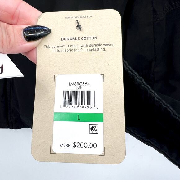 Levi's Mens Sherpa Lined Trucker Jacket Large Black Two Pocket Hooded NWT - Picture 10 of 12